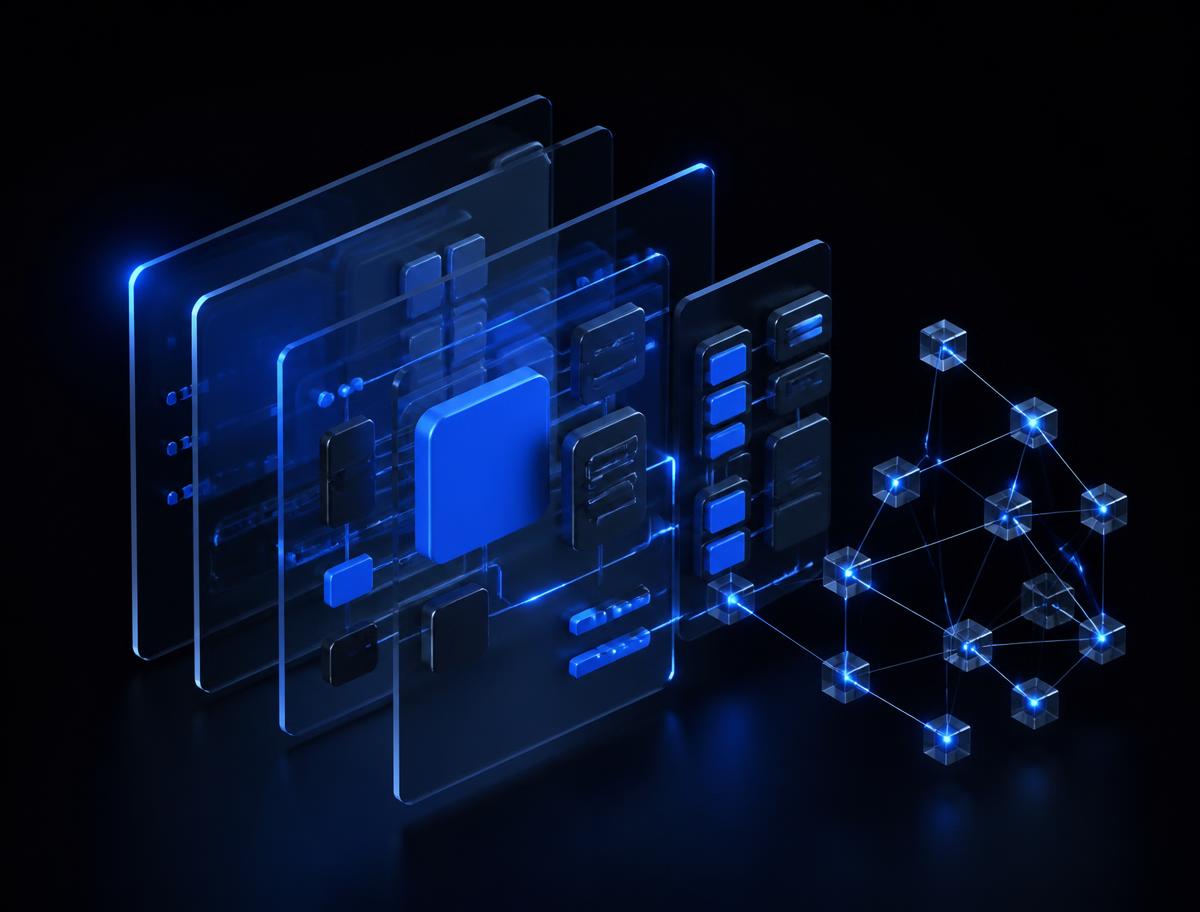 Layered architecture of a custom-coded website on edge infrastructure